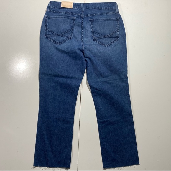 NYDJ Marilyn Straight Lift & Tuck Technology Raw Hem High Rise Jeans NWT Size 14 - Picture 6 of 16